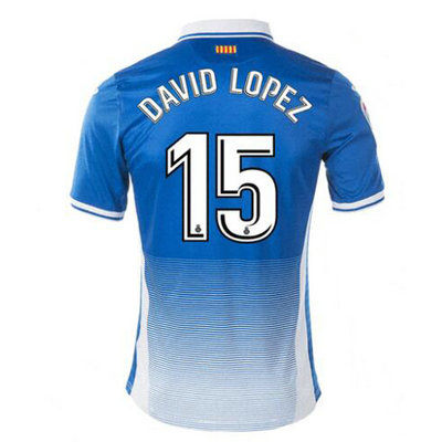 Maillot Espanyol DAVID LOPEZ Domicile 2017 2018 - Cliquez sur l'image pour la fermer