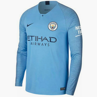 Maillot Mancheste City Manche Longue Domicile 2018 2019 - Cliquez sur l'image pour la fermer