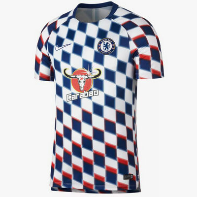 Maillot avant-match Chelsea Blanc 2018 2019 - Cliquez sur l'image pour la fermer