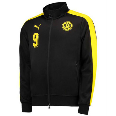 Veste de foot Borussia Dortmund-02 2017 2018 Noir - Cliquez sur l'image pour la fermer