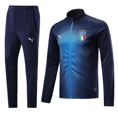 Veste de foot Italie Bleu 2017 2018 - Cliquez sur l'image pour la fermer
