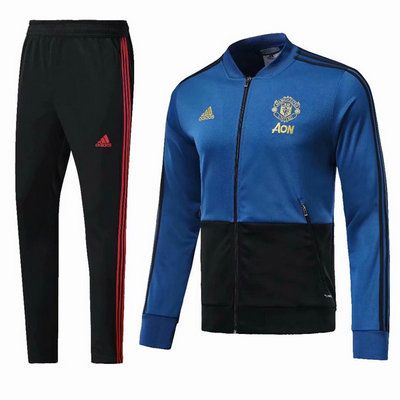 Veste de foot Manchester United Bleu 2018 2019 - Cliquez sur l'image pour la fermer